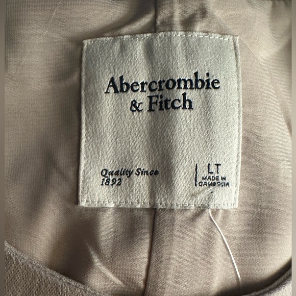 Abercrombie & Fitch Mara High Neck Beige Tan Vest Dress Large Tall NWT - Picture 3 of 6